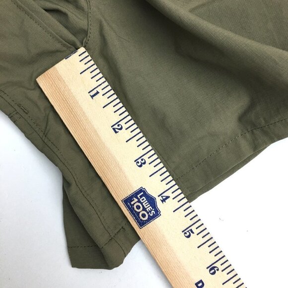 NEW American Outback Khaki Green Shorts Quick Dry SPF Lightweight Camp Hiking L - Picture 5 of 10